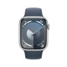 Watch 9 Aluminium 45 Cell Silber Armband Blau S/M