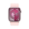 Watch 9 Aluminium 45 Cell Pink StoffArmband