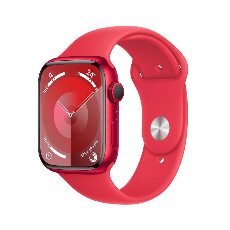 Watch 9 Aluminium 45 Rot S/M