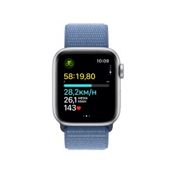 Watch SE GPS 40mm Aluminium Silber Blau Loop Armband